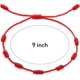 thumbnail image 2 of 6 Piezas Pulseras de Hilo de Verano Pulsera Roja Pulsera de Cordón Rojo Cabalá Ajustable Rojo, 2 of 5