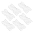 thumbnail image 3 of Bandas elásticas suaves para el cabello con lazo, 6 unidades de diademas de microfibra para maquillaje, lavado de cara y deportes, color blanco, 3 of 8