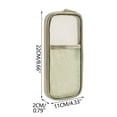 thumbnail image 3 of Portable Pen Case Transparent Mesh Storage Bag,Grid Mesh Pen Pencil Bag with Zipper Clear Makeup Color,Pen Pouch Office Organizer Box For Adluts,Teen 8.66*4.33IN Mint Green, 3 of 6