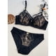 thumbnail image 1 of Ropa interior push-up de pecho pequeño para mujer, conjunto de sujetador sexy de encaje anticaída con colector de pecho, sujetador superior grande que revela el pecho, 1 of 6
