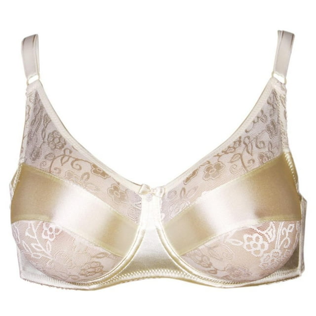 Bra for Silicone Breast Insert - Mastectomy Bra for Artificial - Transgender - Beige, 36