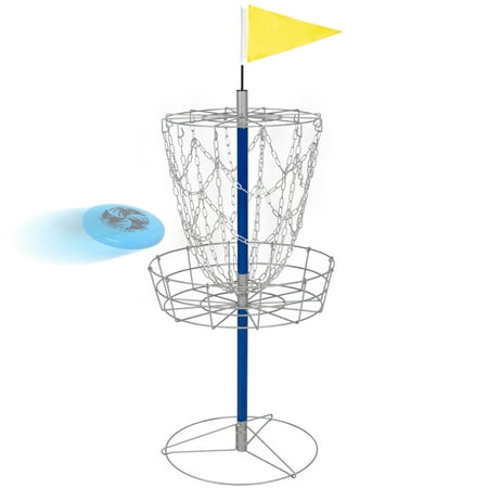Best Choice Products Portable Frisbee Disc Golf Set with Basket Target and Double Steel (Best Portable Disc Golf Basket)