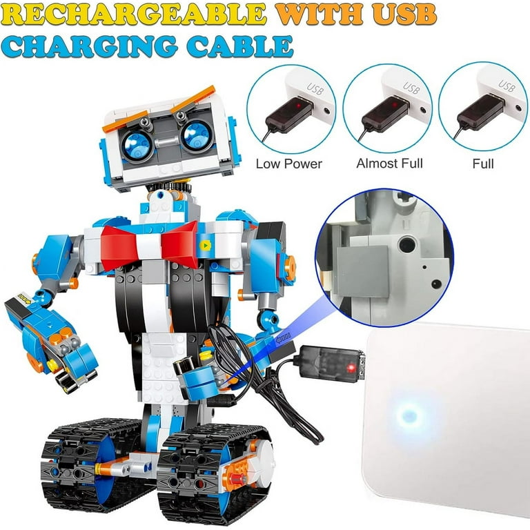 Robot Building Toys for Boys, STEM Projects for Kids Ages 8-12, Remote &  APP Controlled Engineering Learning Educational Coding DIY Building Kit 
