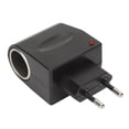 thumbnail image 2 of Power Supply Adapter AC to DC 12V Wall Plug Converter with Cigarette Lighter Socket for Small Car Electronics 100?240V EU Plug, 2 of 5