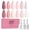 Bridal Glow Nude Set, variant on Gel Nail Polish Set - 6 Colors Jelly Pastel Macaron, Soak Off UV/LED, Sheer Jelly Tones for Spring Summer Gift for Girls 10ML