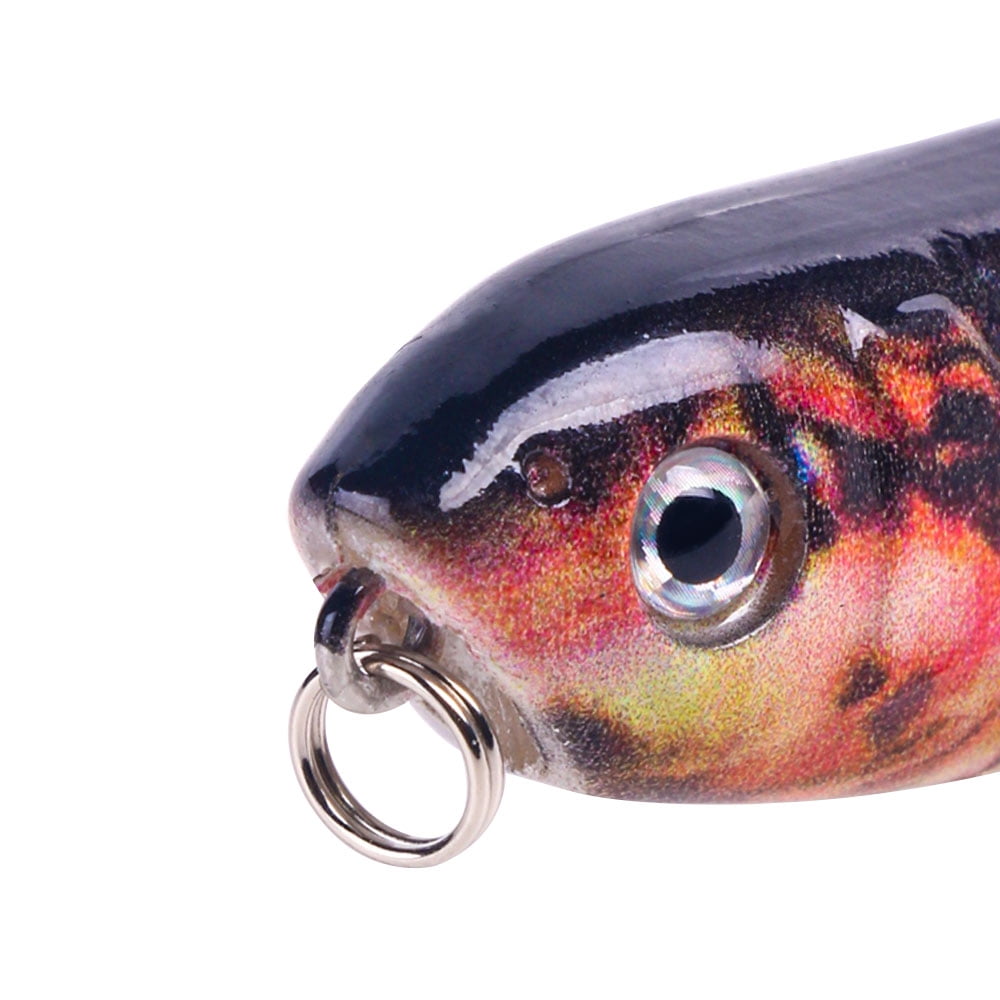 HENGJIA Fishing Lures, 5pcs Pencil Plopper Fishing Lure for Saltwater and Freshwater Deep Diving Fishing Bait Fishing Lures Kit for Bass Catfish Perch