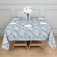 thumbnail image 3 of Pioneer Flower Floral Print Pattern Square Tablecloth,Waterproof Square Table Cover,Wipeable Spillproof Washable Table Cover for Home Kitchen Party Decor 42"X42"(107x107cm), 3 of 6