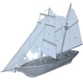 thumbnail image 6 of WLPZXP Baosity Wooden ship Model Kits Sailing Boat Model Kit Nautical DIY Wood Sailboat, 6 of 7
