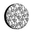 thumbnail image 1 of Balery Hand Drawn Snake Cubiertas para Neumáticos - Protector Resistente para Neumáticos de Camioneta, SUV, Remolque, Camper y RV-14 inch, 1 of 6