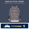 thumbnail image 5 of FORMRS Kids Backpack for School Unisex 17" Casual Bookbag Travel Daypack with Compartment Pockets, Colorful Abstract Flowers, 5 of 7
