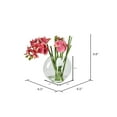 thumbnail image 2 of Vickerman 9.8" Artificial Pink Butterfly Orchid In Glass Pot., 2 of 5