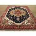 thumbnail image 2 of EORC P10BNV 3 x 5 ft. Tribal Navy Hand Knotted Wool Serapi Rug, 2 of 3