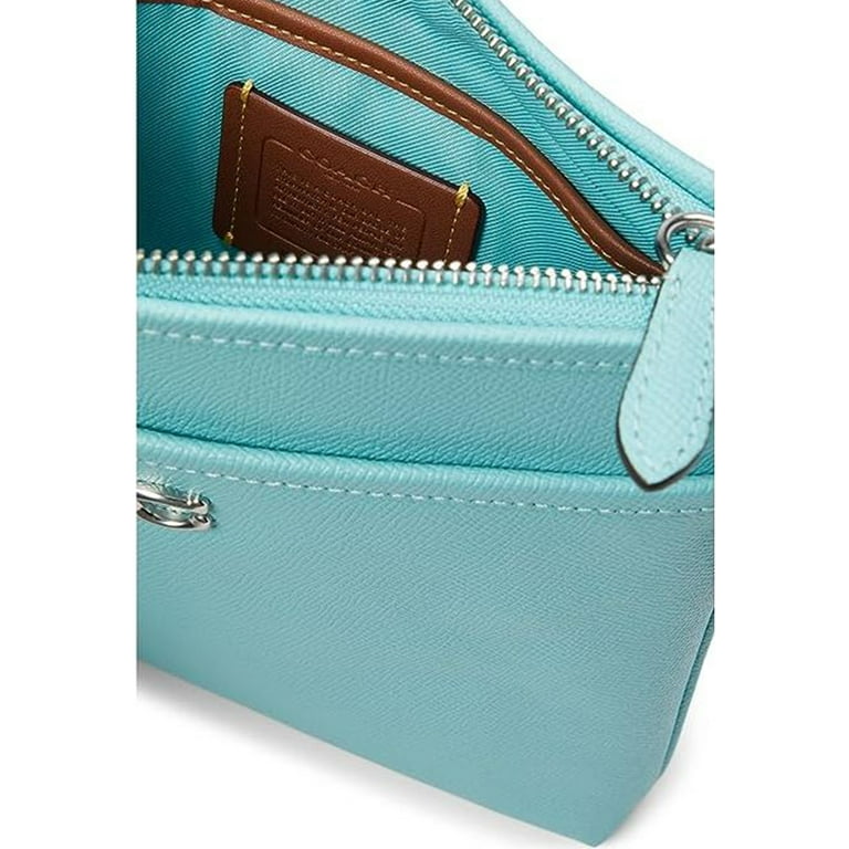 Coach Womens Kitt Messenger Crossbody Bag Cross Grain Leather Faded Blue  CC526-LHVSE 