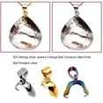 thumbnail image 3 of Necklace Pendant Clasp Replacement Ball Connector Pinch Clips Clasp Replacement Findings DIY Crafting Jewelry Making Spare Parts Silver Medium, 3 of 6