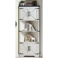 thumbnail image 7 of Farmhouse Style Corner Cabinet, 67"H Freestanding Tall Corner Storage Cabinet with Barn Door & Adjustable Shelves, Bathroom Cabinet with Storage for Living Room, Kitchen, Bathroom, 7 of 7