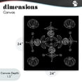 thumbnail image 4 of Stupell Industries Eclectic Simple Monochrome Fractals Canvas Art, 24 x 24, by El Perkin, 4 of 8