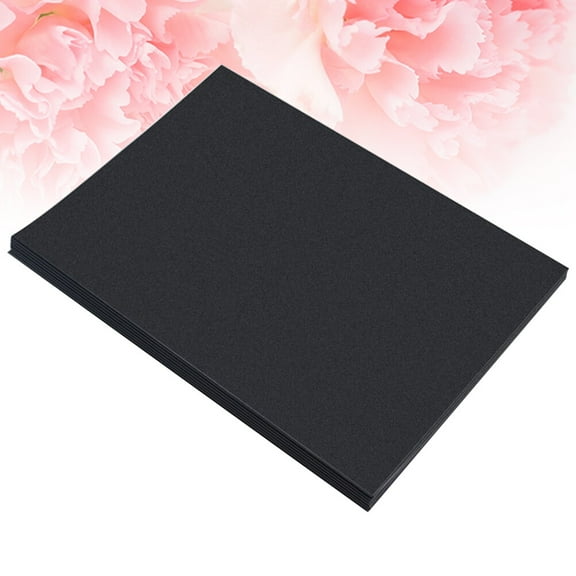 OUNONA A4 Black Paper for DIY Crafts and Cards Easy to Use Waterproof with Smooth Surface 100 Sheets