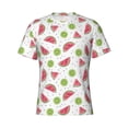 thumbnail image 3 of Naloa Watermelon And Kiwi Men's T-Shirt Sport T-shirt Men's Basic Tee Casual Men's Shirt, Round Neck, Short Sleeves - Medium, 3 of 5