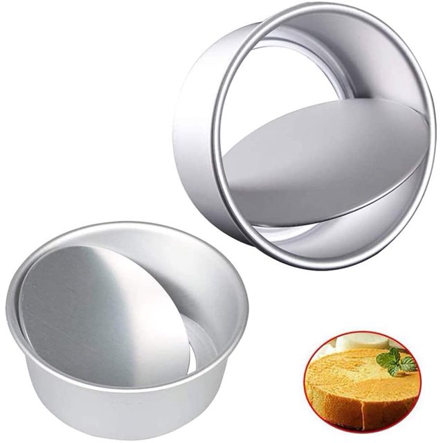 2 piezas-Molde móvil para pastel de gasa-MT-3000A 6 pulgadas * 1 + MT-3000A 8 pulgadas * 1 Fokelyi HFP-0311