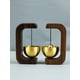 thumbnail image 3 of 1pc Door Bell Wind Chime Black Walnut Wood Stress Relief Creative Decoration Magnet Reminder Bell For Guest Entry, 3 of 5