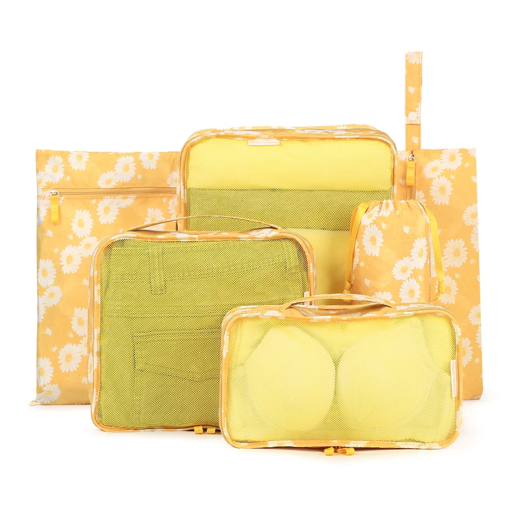 yellow packing cubes