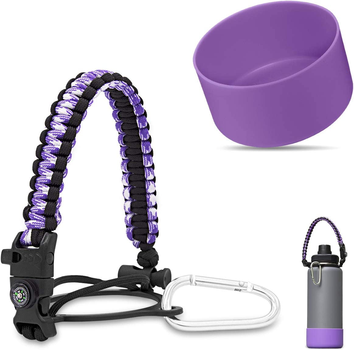 HydroCord (Paracord Handle) for Hydroflask Wide Mouth Bottles 