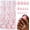 Pink Base-French Style 1, variant on 150 count White Tips Press Toenails Women Nails Kit, Press ons Short Square Toenails Tips Stick Nails Tip with Adhesive Tabs