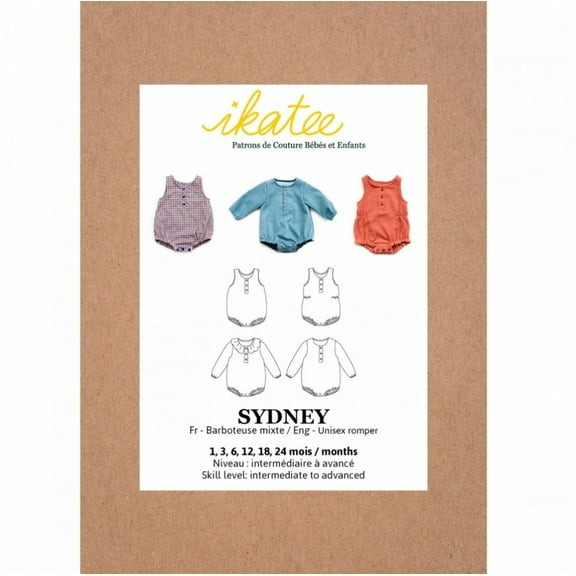 Ikatee Sewing Pattern Baby Sydney Romper Baby 1 Month - 2 Years Jumpsuits