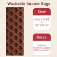 thumbnail image 6 of 2x6 FT Kitchen Runner Rugs Non Skid Washable, Faux Wool Rug Runners for Hallways Bathroom Carpet Runner, Soft Indoor Modern Floor Rug for Entryway Laundry Room, 6 of 11