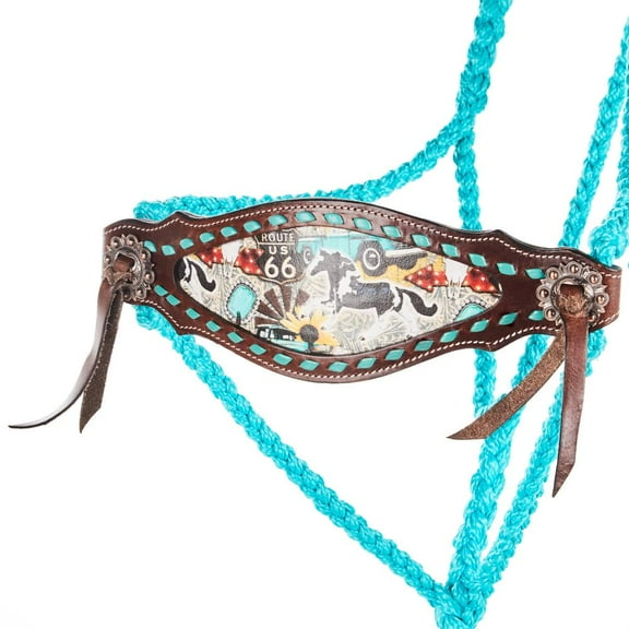 Schulz Equine Mule Tape Route 66 Bronc Noseband Horse