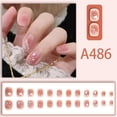 thumbnail image 1 of Fake Nails Set With Glue French Finger Nail Art False D8N4, 1 of 1