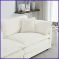 thumbnail image 5 of Green Chenille Modular U-Shaped Sectional Sofa with Reversible Chaise and Double Ottomans – Ideal for Living Room, 5 of 11