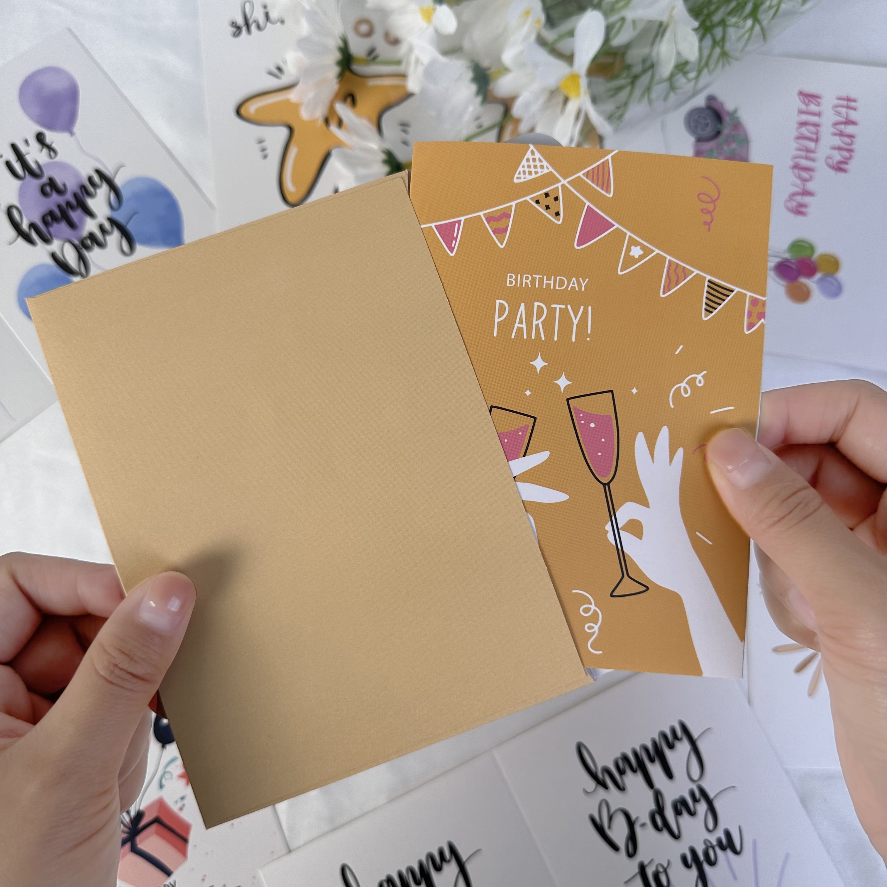 Birthday Cards with Envelopes and Stickers, Bulk Greetings Cards Perfect for Adults Children (24 Cards, 24 Envelopes, 2 Sheet Stickers)