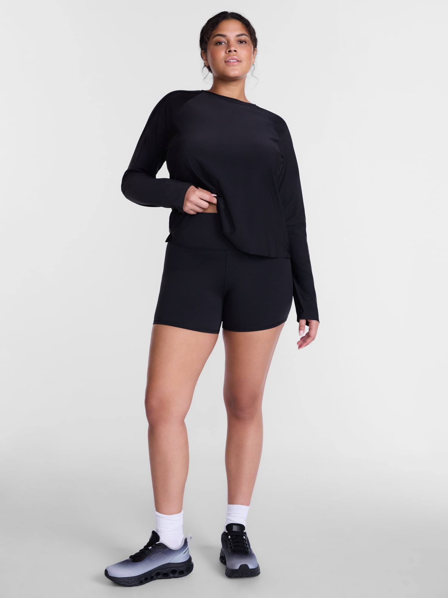 Avia Women's SoftSculpt Bike Shorts, 5" Inseam, Sizes XS-XXXL