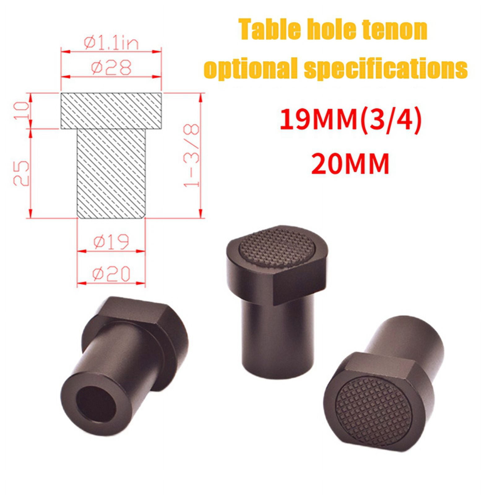 Woodworking Table Hole Dowel Self Centering Doweling Jig Dowel Drill Guide Bushings Set Wood Dowel Jig Kit Black 19mm