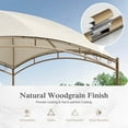 thumbnail image 5 of Alpha Joy 10'x13' Outdoor Gazebo Galvanized Iron Gazebo Canopy for Patio, Backyard, Deck and Lawn, Beige, 5 of 8