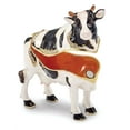 thumbnail image 2 of Pewter Black White Cow Trinket Box, 2 of 4