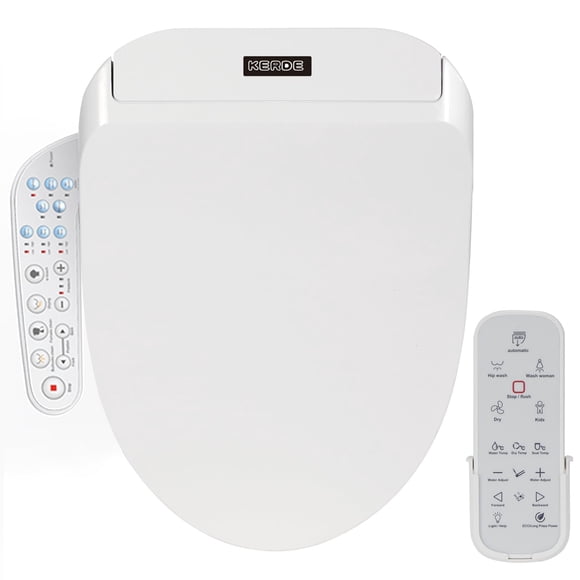 Asiento de Inodoro Eléctrico Bidet KERDE P30B con Control Remoto 120V