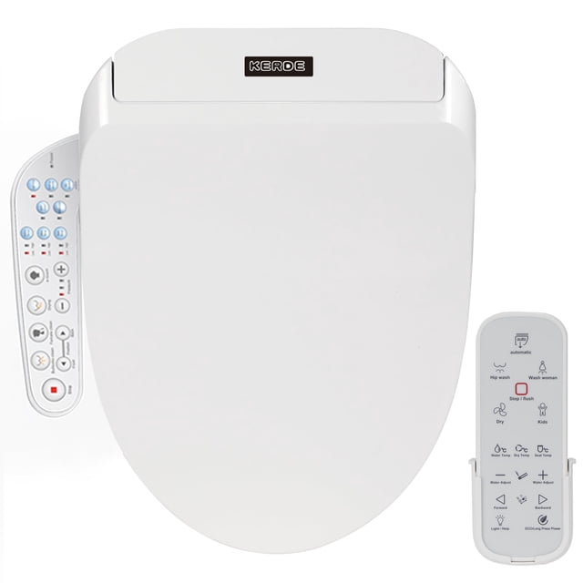 Asiento de Inodoro Eléctrico Bidet KERDE P30B con Control Remoto 120V