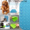 thumbnail image 4 of Dog Licking Mat with Suction Cups - Food Slow Feeder Pad for Dog Anxiety Relief(Blue), 4 of 7