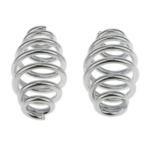 koolsoo 1 Ensemble Siège de Moto Chromé de 3 Po pour Chopper Bobber