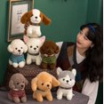thumbnail image 3 of JM 1pc 20cm lindo perro de imitación caniche juguetes de peluche cachorro muñeco de peluche para regalo de cumpleaños de Navidad para niños JM, 3 of 4
