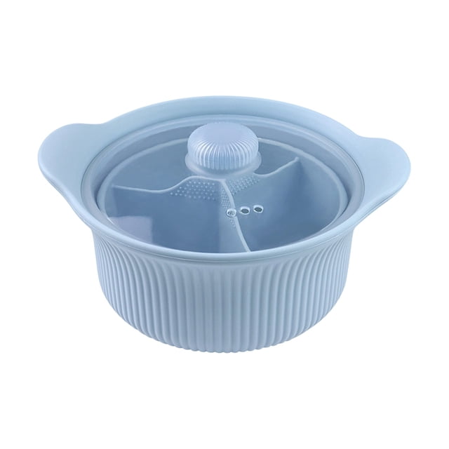 BotaniNest Silicone Microwave Steamers Food Grade Microwave Rice Cooker With Handle Lid For Vegetables//Baby Food Cooking Dining