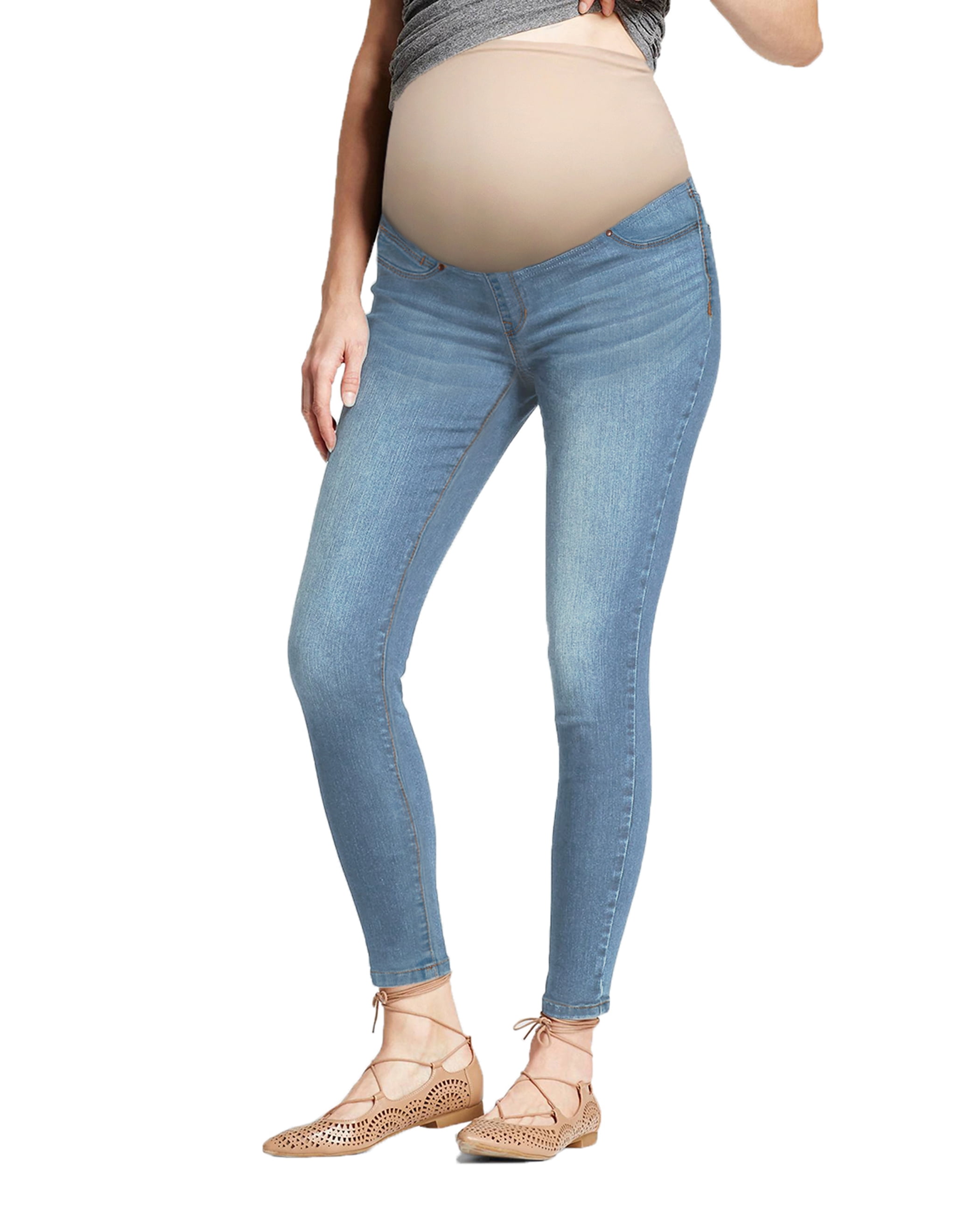 Ladies High Waisted Skinny stretchy Tube Jeans Jegging 4-16 UK size
