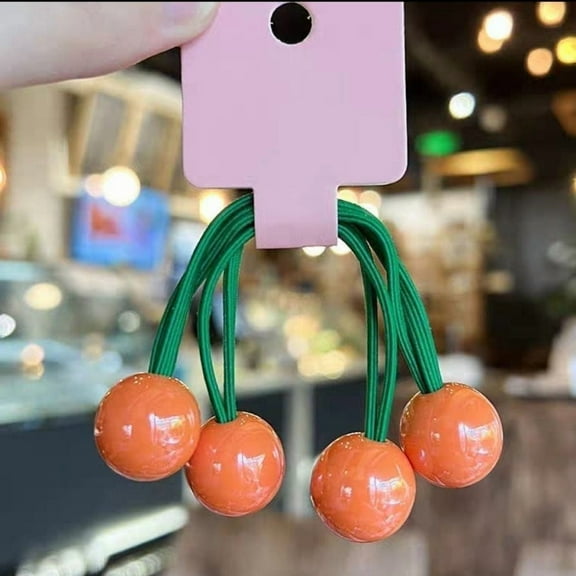 Double-Ball Elastic Hair Ties – Candy-Colored Long Ponytail Holders for Babies, Toddlers, Girls & Women, Colorful Princess Hair Accessories (Mix & Match, Min. 30 pcs)