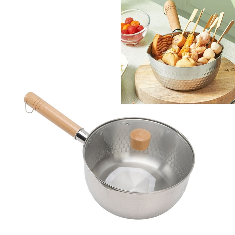 2023 Stainless Steel Handle Cooking Pot with Lid Dutch Oven Gas Stove  Induction Soup Milk Cooking