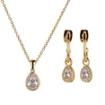 thumbnail image 1 of Set de Joyería para Mujer Oro 14k LuckyLy, Collar y Aretes, Modelo Dory blanco UNITALLA, 1 of 6