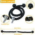 thumbnail image 3 of YQHWQ Inch 46 Inch Long Triceps Rope UrbanMingle for Home Gym Pulley System 46 Inch/54 Triceps Rope Cable Attachment, 3 of 5