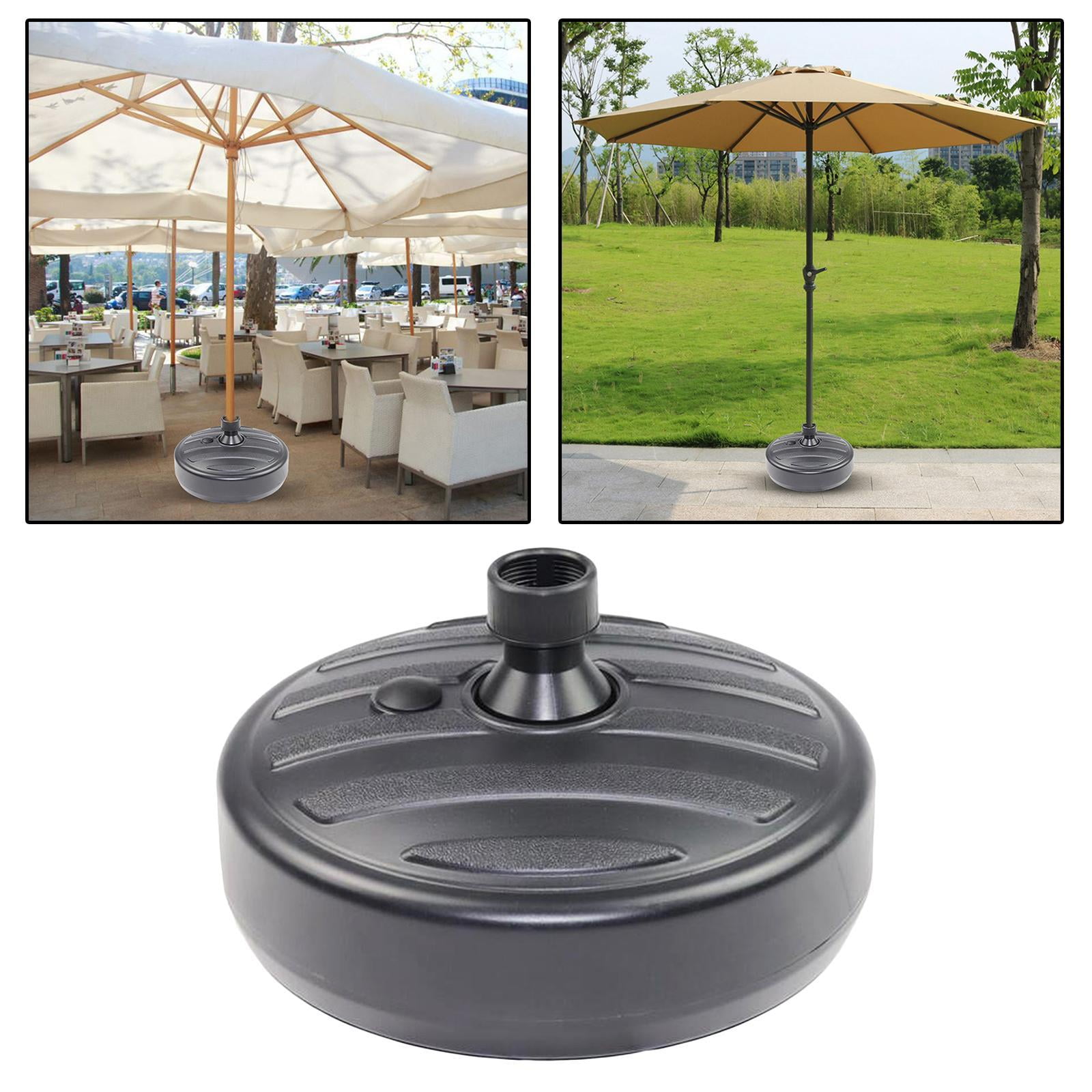 Fillable Umbrella Umbrella Stand can be filled with Water or - Parasol Base for Terrace, Balcony and Yard, Black