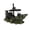 Green, variant on HmNPlay Pirate Shipwreck Aquarium Decor, Resin Sunken Boat Ornament with Hideouts for Fish, Fish Tank Decoration for Home Office Desktop Aquatic Decor